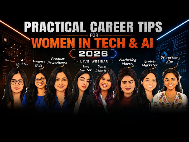 Practical Career Tips for Women in Tech & AI: 2026 | Codebasics Learners Week Day 2