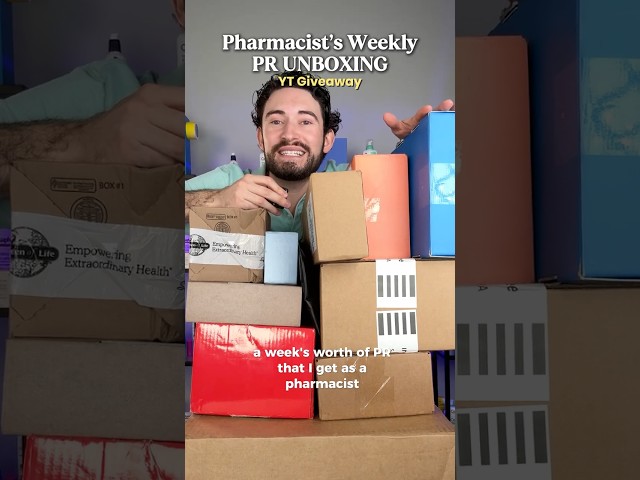 🎉 Giveaway and PR UNBOXING from a Pharmacist! Which ones are your favorite? #skincare #unboxing
