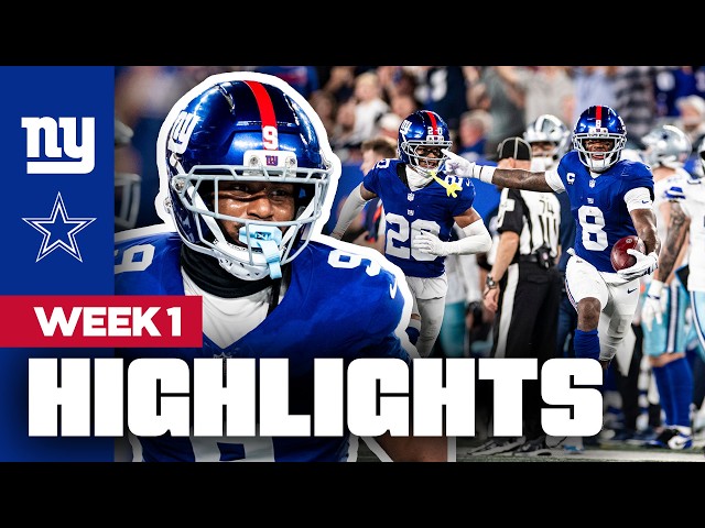 Game Highlights: Top Plays from Giants WIN vs. Cowboys | New York Giants