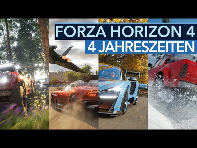 Jahreszeiten-Wechsel in Forza Horizon 4 - Frühling, Sommer, Herbst & Winter im Vergleich