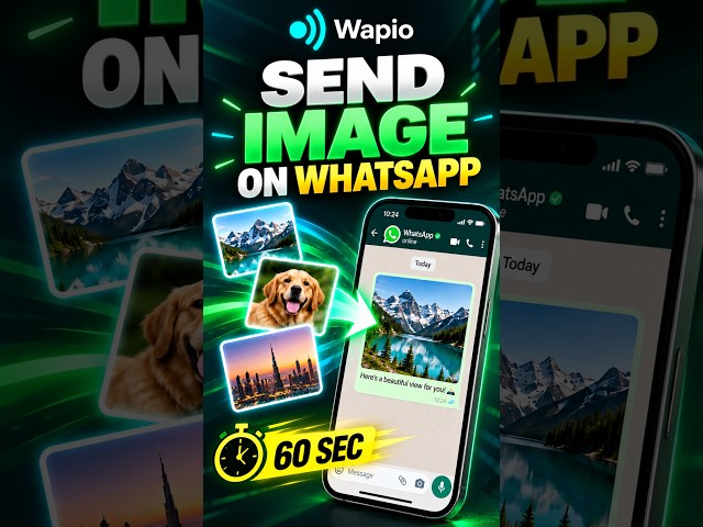 How to Send WhatsApp Images via REST API in 60s  #developer #wapio #whatsappapi #whatsappautomation
