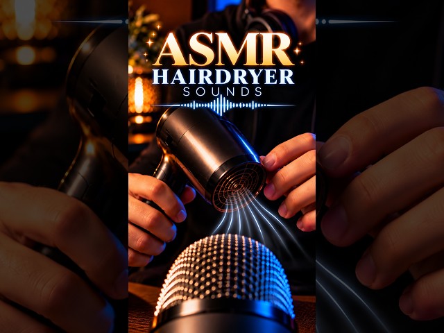 ASMR Hair Dryer Sounds | Relaxing White Noise for Sleep & Tingles | #asmr #whitenoise #asmrtriggers