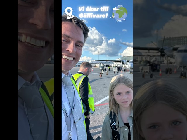 Vi åker till Gällivare! ✈️ #noraochpappa