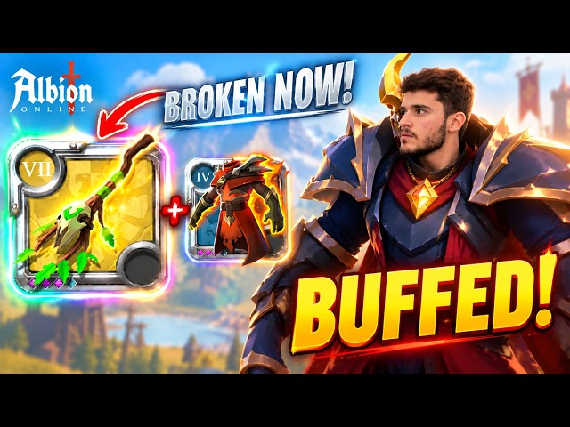 NEWLY BUFFED Druidic Staff is SUPER STRONG! 👑 | Albion Online Solo PvP