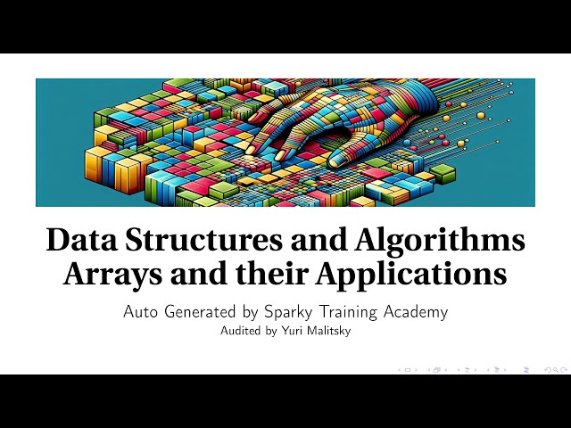 Arrays and their Applications (Data Structures and Algorithms)