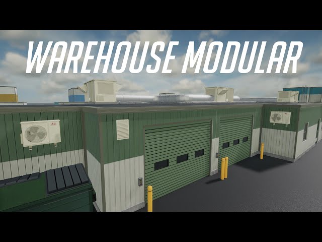 Modular Warehouse Asset for Unity Engine