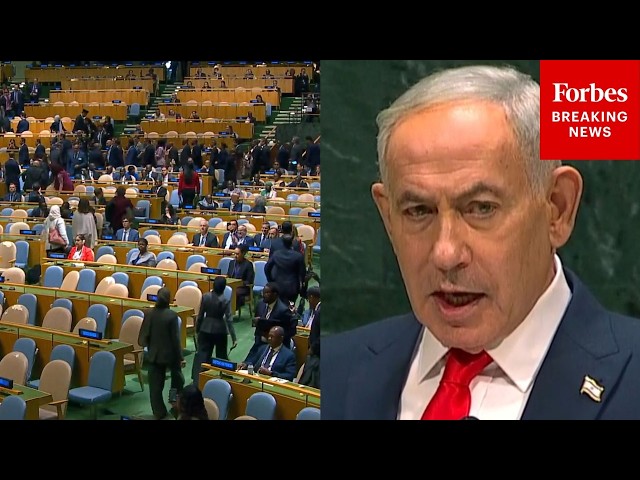 BREAKING NEWS: Delegations Walk Out Of The UN General Assembly As Israeli PM Netanyahu Begins Speech