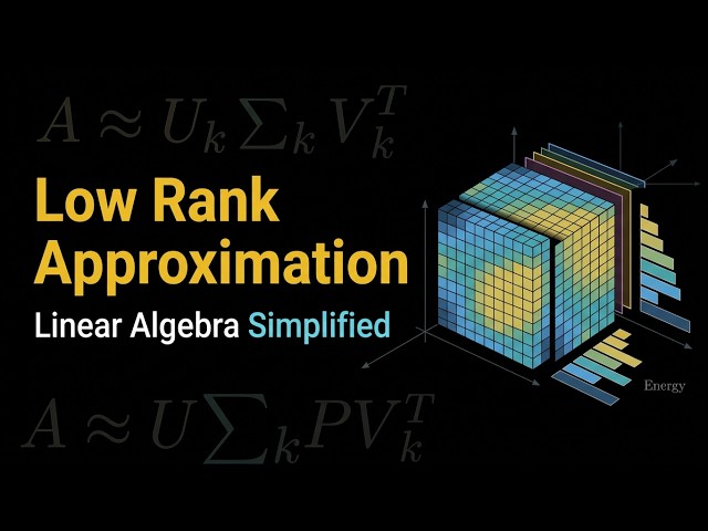 Low Rank Approximation and Truncated SVD Explained Visually