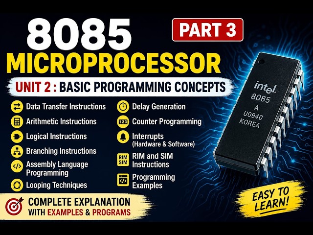 Master the 8085 Microprocessor: Architecture, Flags, and Code