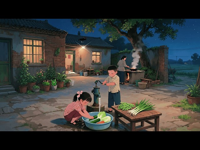 A Peaceful Summer Day in a Small Village | Childhood Memories | Ghibli-Style Animation