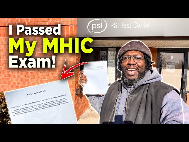 “I Passed My MHIC License Exam! | My Experience at PSI Testing Center”