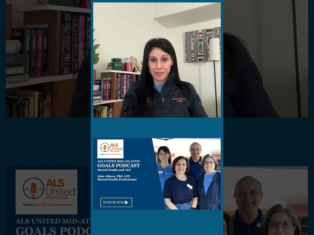 Navigating Emotional Struggles in ALS with Dr. Alair Altiero. Full #podcast now available.
