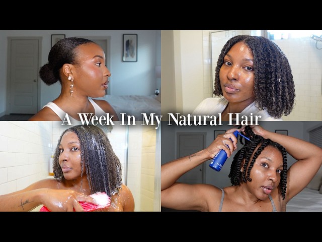Week in My Hair: Type 4 Haircare Routine, Easy DIY Flaxseed Gel + Detangling Tips | Kensthetic