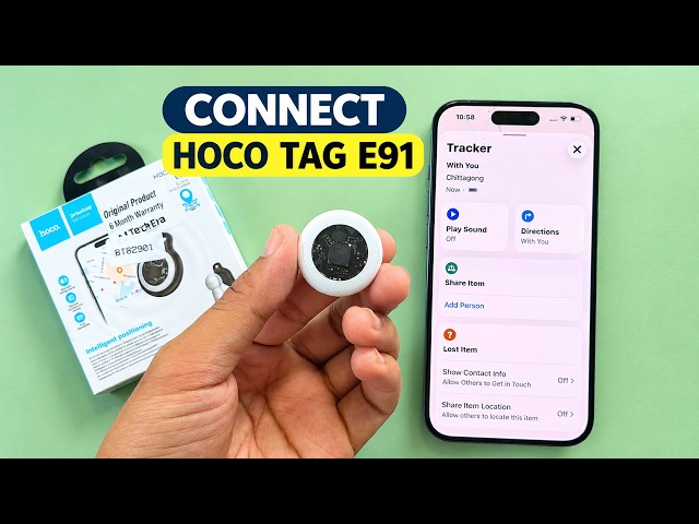 How to Set Up & Use Hoco TAG E91 on iPhone