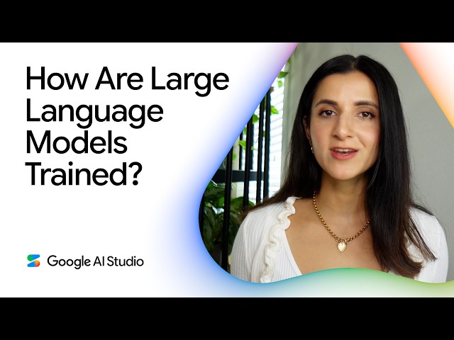 How are large language models trained?