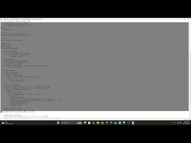 Coding stuff Episode #7 :- Car Racing game