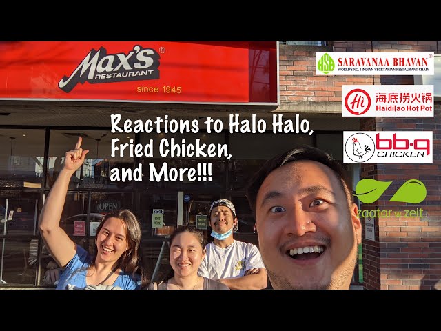 First Timers Try Halo Halo and Korean Fried Chicken! Authentic Asian Food Tour of Vancouver [Ep.22]