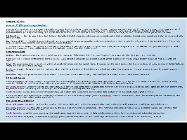 Amazon S3 Terminology, Bucket Type and Use Cases by Muthuvel #Studentmade | Ekascloud