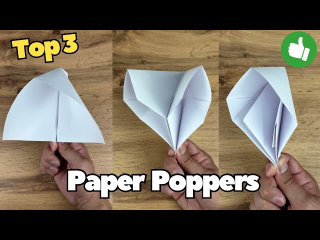 TOP 3 LOUDEST Origami Paper Poppers Tutorial 💥I Best Origami Petard From Paper Step By Step
