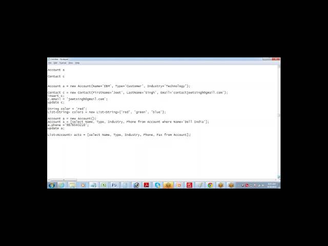Apex programming tutorial | Basics of Apex