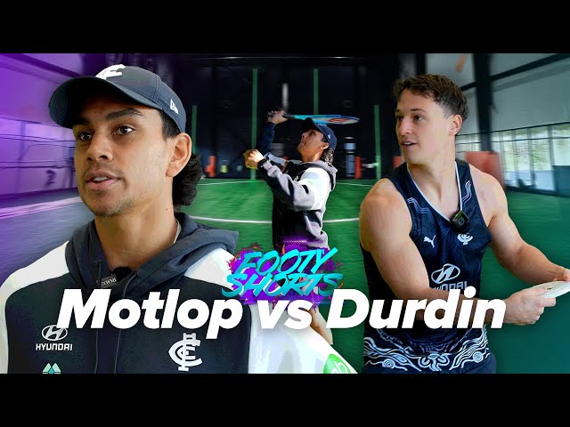 "No way you've done that!" 🤯 Motlop v Durdin? Which Blues gun stuns in challenge? 👀 | Footy Shorts