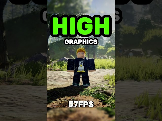 LOW vs HIGH Graphics in roblox