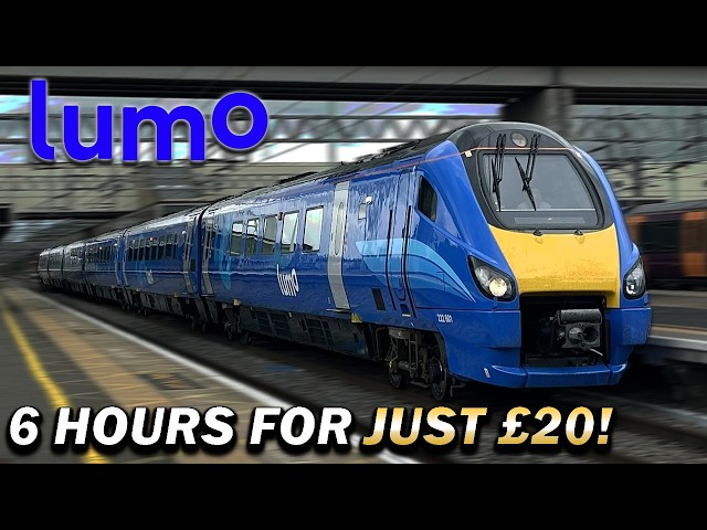 6 HOURS on Britain's BRAND NEW Low Cost Train - Stirling to London for JUST £20 With Lumo!