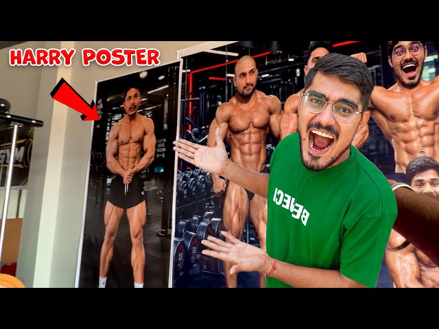 Gym Me Harry Ne Apna Poster Laga Diya | हरदीप बहुत बड़ा पोस्टर ले आया