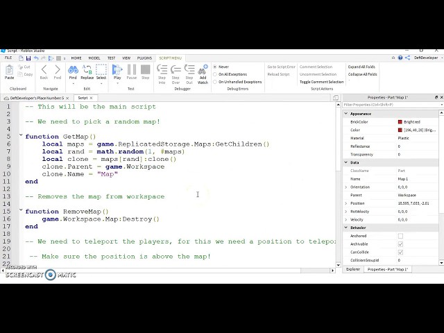 Making a Minigame! Ep 15 Roblox scripting LUA