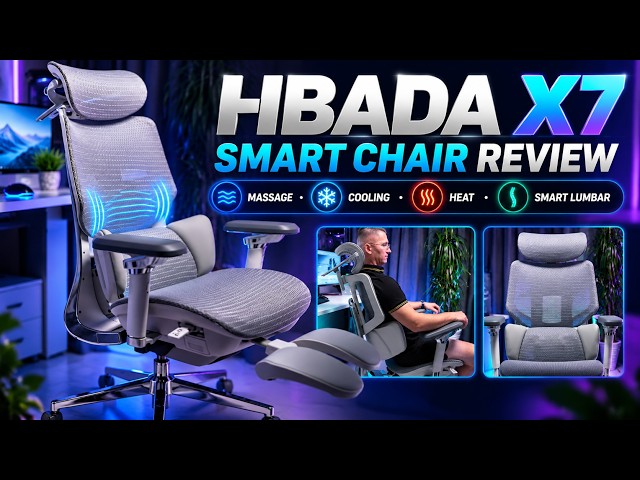 I Tested a Chair That Massages, Heats & Cools You — HBADA X7