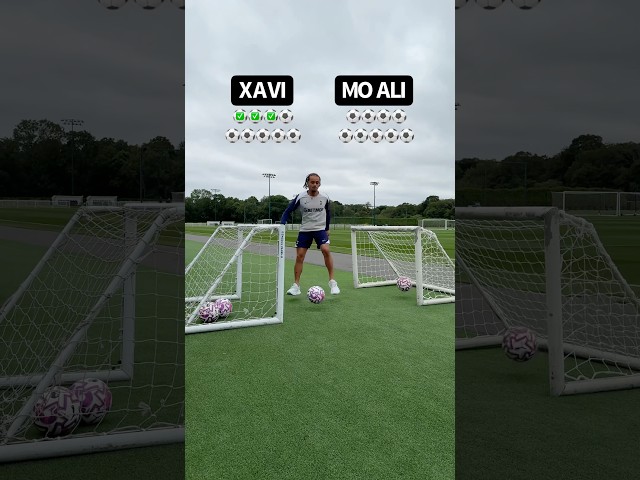 One touch finishing vs Xavi 🔥