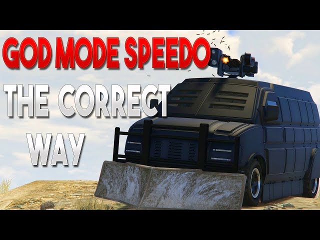 How To Effectively Use The God Mode Speedo Custom In GTA Online