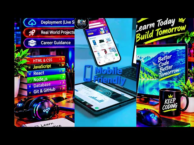 🚀 Web Development Tutorial | Learn HTML, CSS & JavaScript 🔥 #WebDevelopment #HTML #CSS #JavaScript 