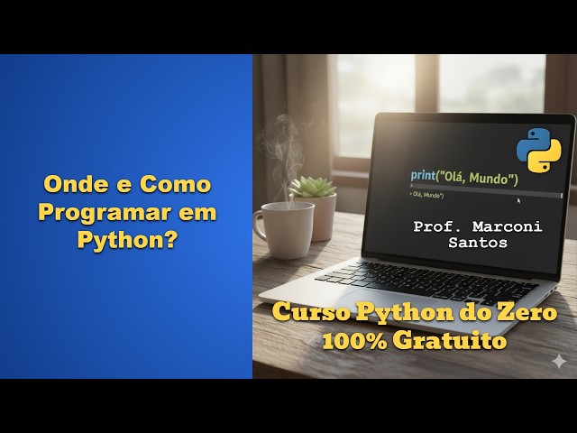 Aula 1.1.6 - ONDE E COMO PROGRAMAR EM PYTHON? 🐍 Instale Python, Git e VS Code + Primeiro Programa