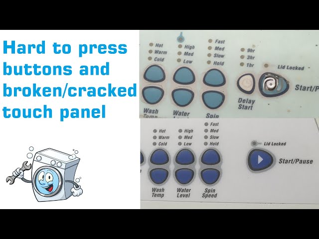Replacing broken Decal/Touch Panel on F&P Smart Drive Washer.