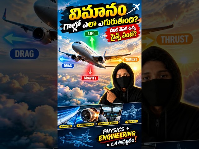 విమానం గాల్లో ఎలా ఎగురుతుంది? ✈️ | దీని వెనుక ఉన్న సైన్స్ ఏంటి?