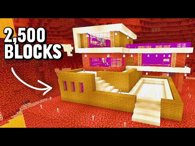 The World’s Largest Nether Mansion In Minecraft!