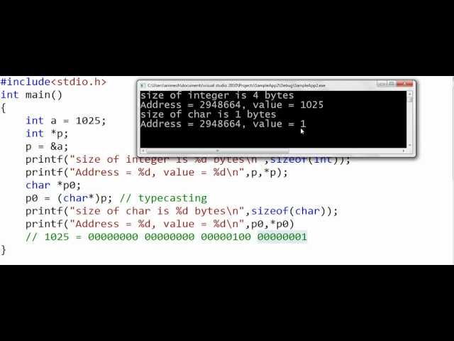 Pointer types, pointer arithmetic, void pointers