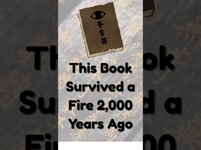This Book Survived a Fire 2,000 Years Ago  #history #booktok #books  #facts #knowledge
