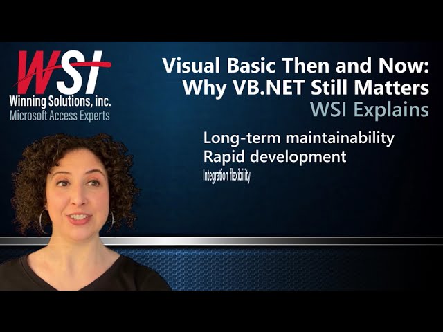 Visual Basic Then and Now: Why VB.NET Still Matters | WSI Explains