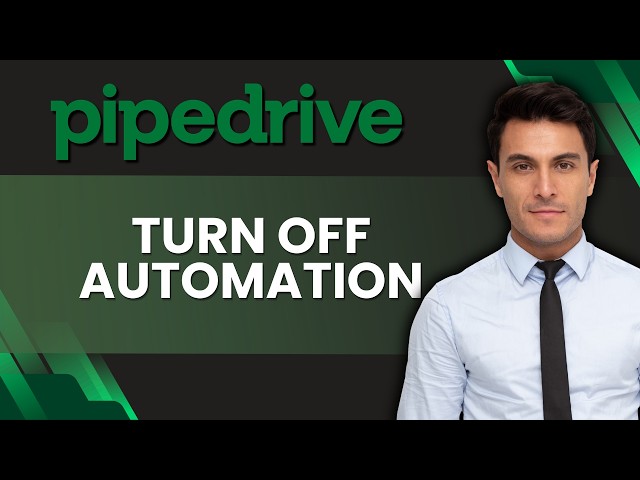 How to Turn Off a Workflow Automation in Pipedrive | Tutorial 2026