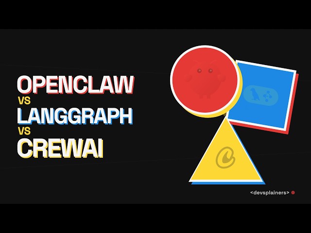 OpenClaw vs LangGraph vs CrewAI — AI Agent Frameworks Compared