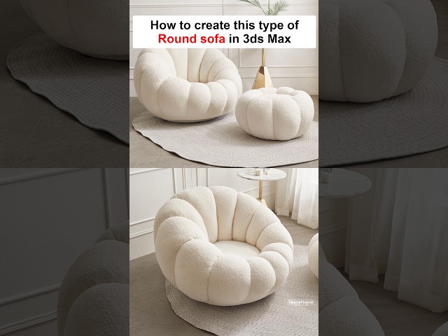 How to create a round sofa in the #3dsmax