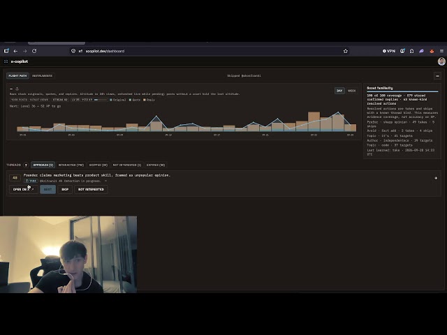 Vibe coding AI X-Copilot with Claude Code with Opus  5.5 & Fable 5.1 & Mergestorm (Day 59)