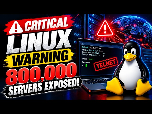 Critical Linux Warning: 800,000 Servers EXPOSED to the Internet (Urgent Security Alert)