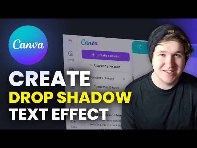 How To Create Drop Shadow Text Effect in Canva - Add Drop Shadow To Text
