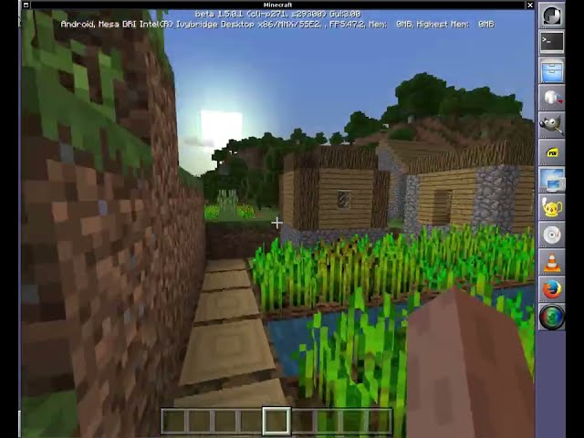 The villages of the old Bedrock demo world