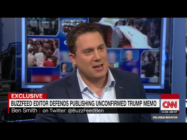 Buzzfeed editor, CNN host spar on Trump memo