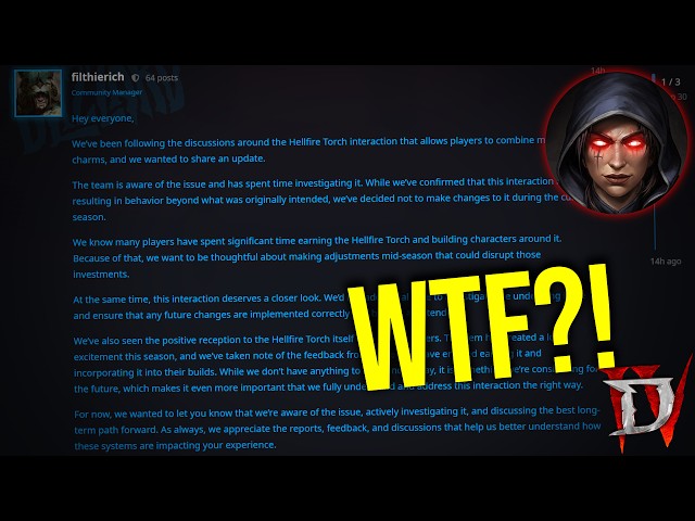 Diablo 4 - Hellfire Torch Exploit Situation is WILD