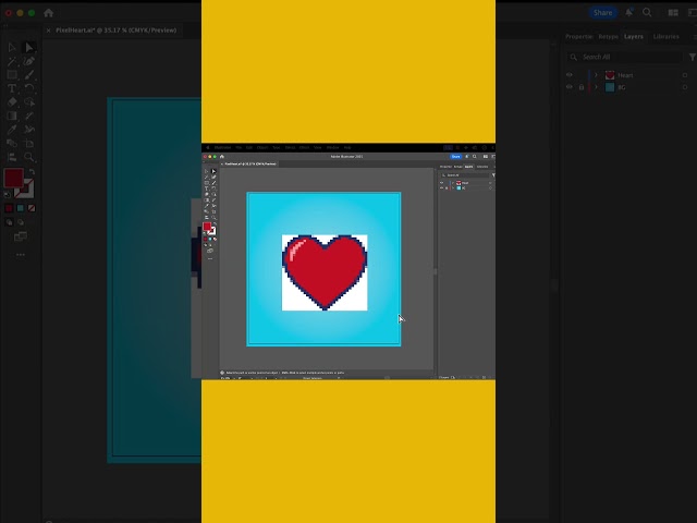 Make an 8-Bit Video Game Heart with the Create Object Mosaic Tool in Illustrator